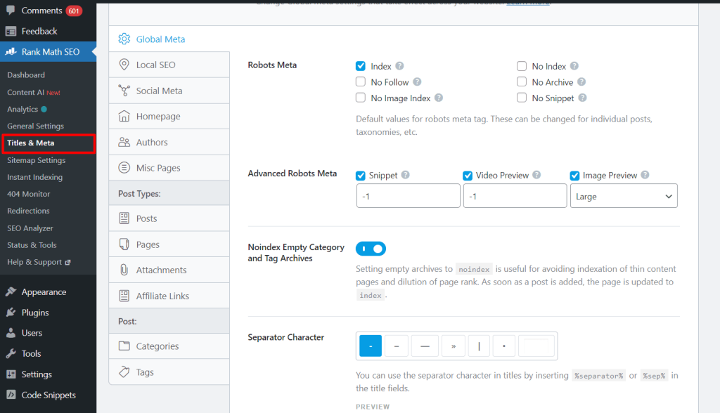 RankMath-How to De-Index Tag Pages in WordPress - Uphex Digital